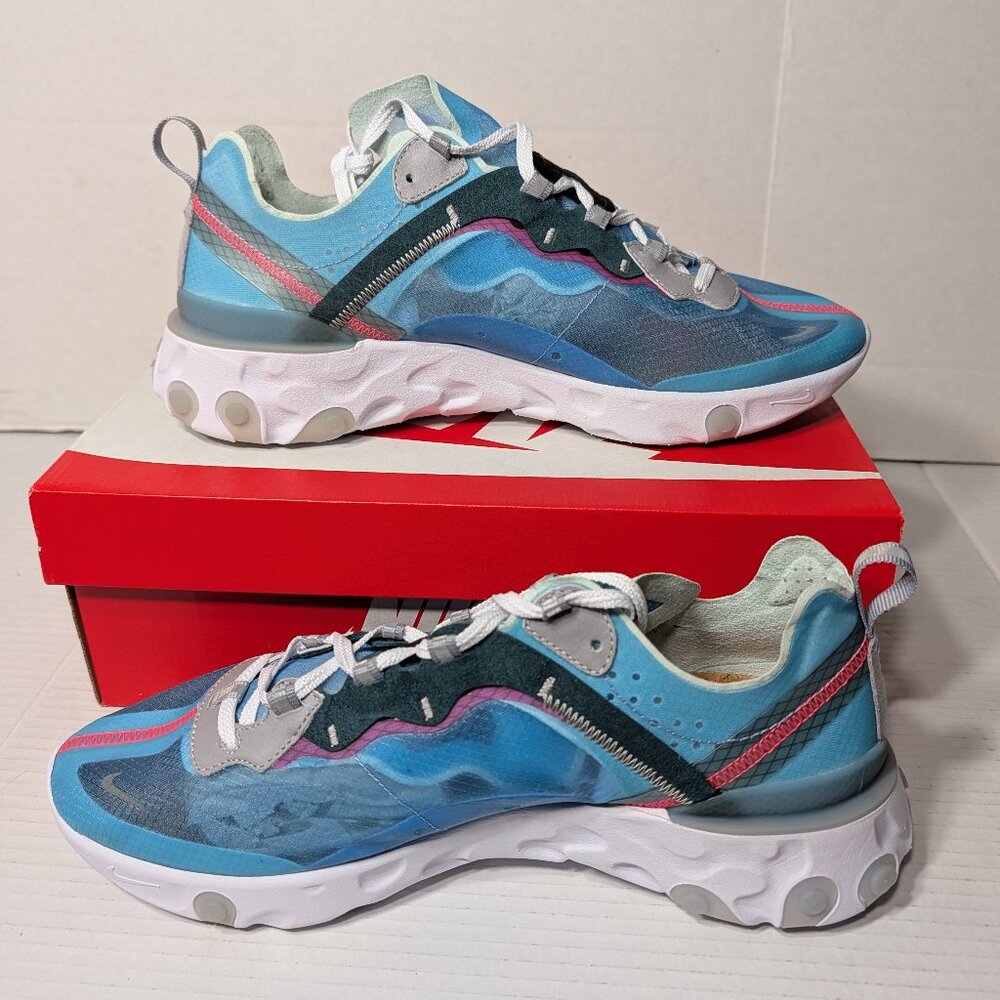 Nike React Element 87 'Royal Tint' Size 12 AQ1090-400 NEW IN BOX!!